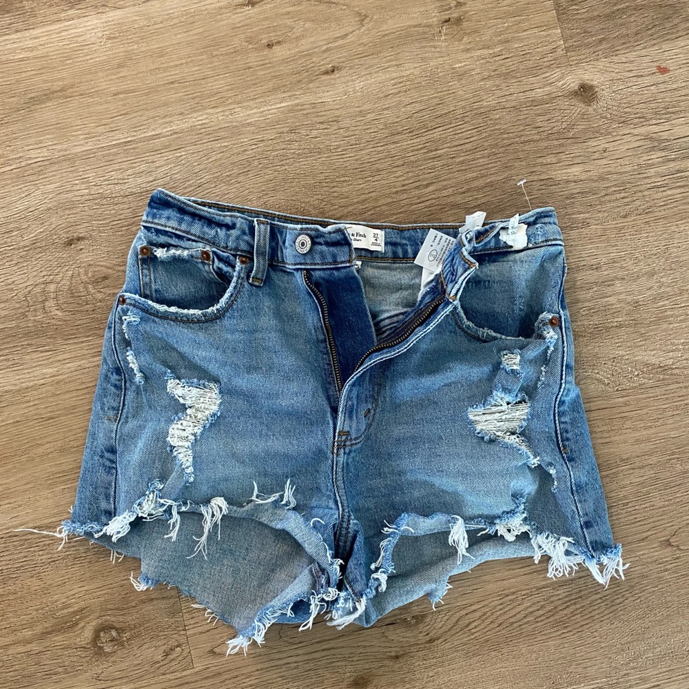 Abercrombie high waisted mom shorts